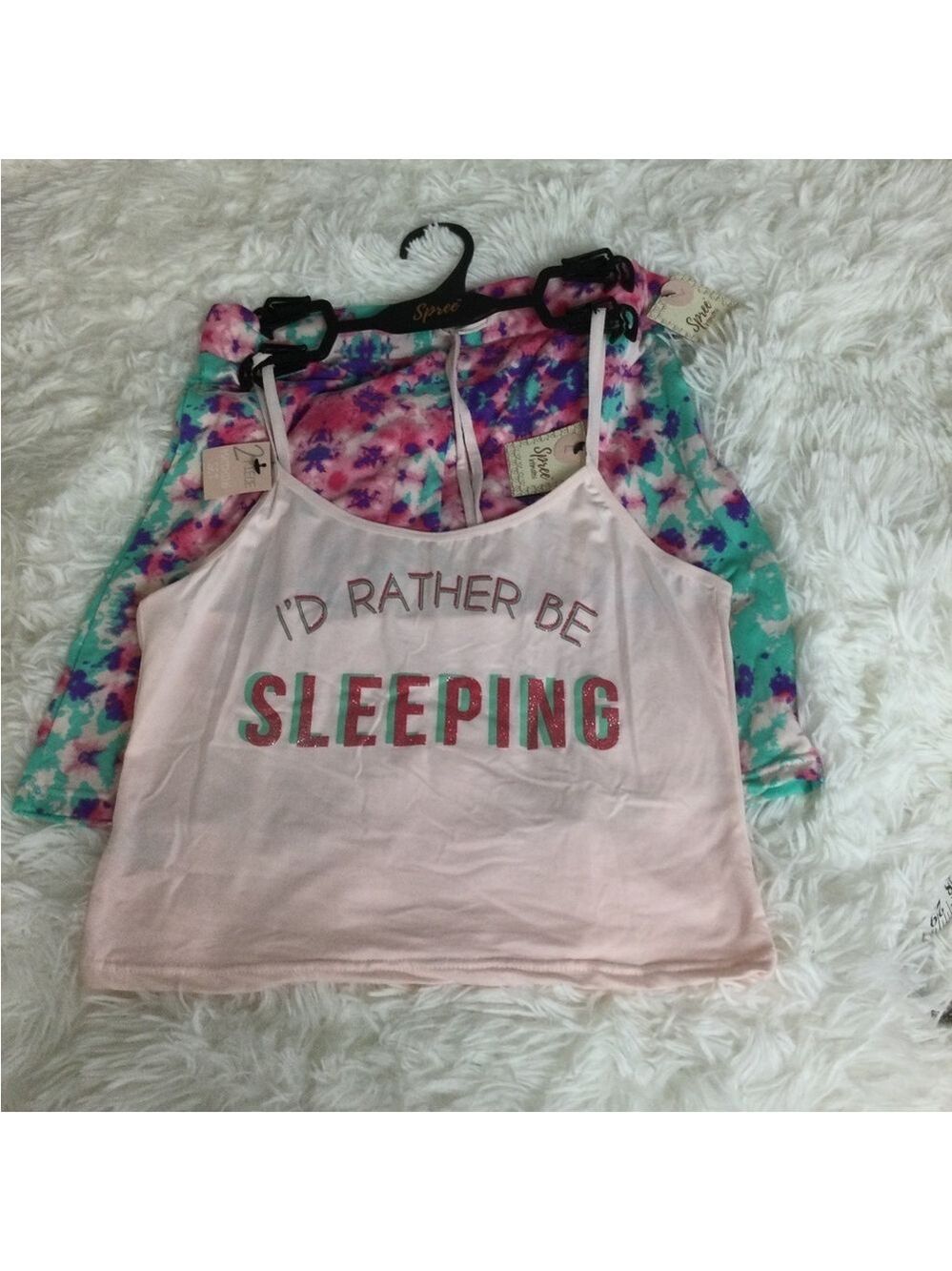 Spree Intimates 2 Piece matching set shorts & cami Woman’s size Large - Picture 8 of 11